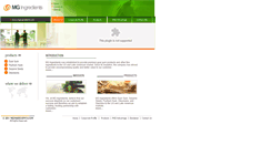 Desktop Screenshot of mgingredients.com